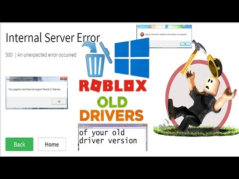 Como Reparar Error Roblox Your Graphics To Be Old Youtube - roblox graphics drivers