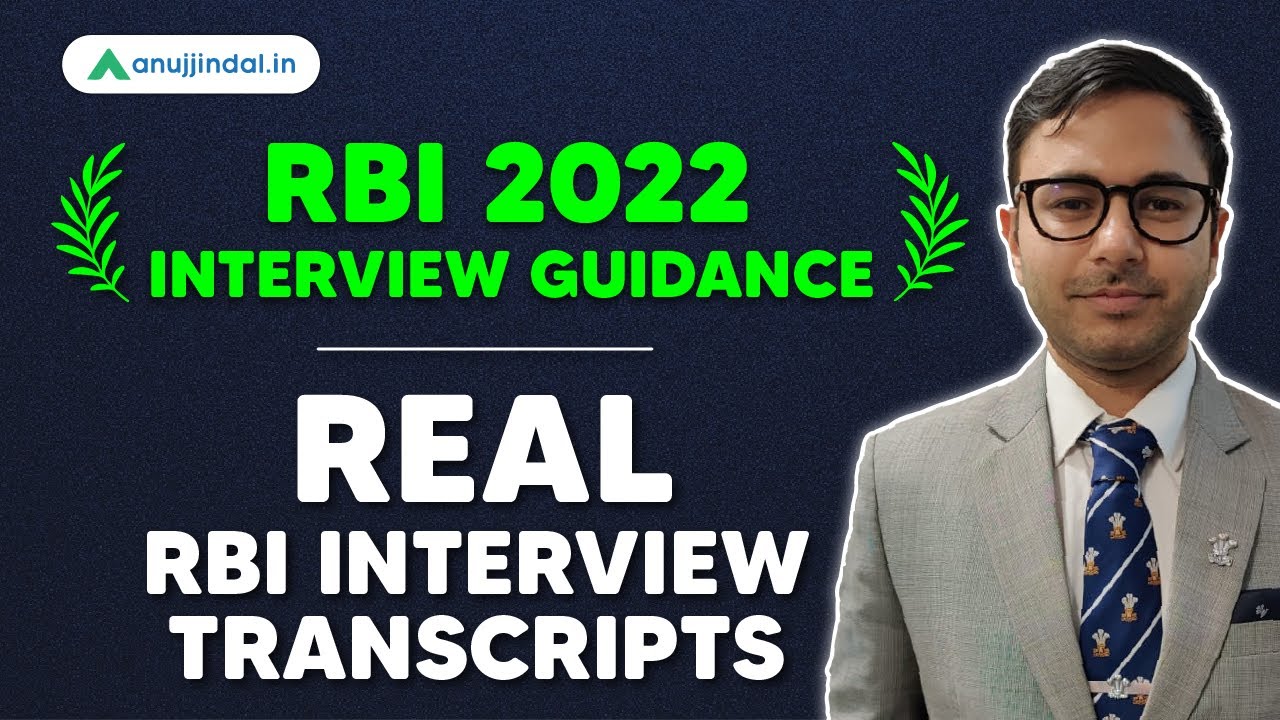 RBI Grade B 2022 Interview Questions RBI Interview Transcripts RBI 