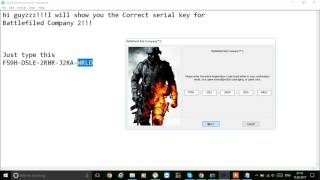 Serial key for Battlefield Bad Company 2(Works Perfect at Pc) Serial key for Battlefield Bad Company 2(Works Perfect at Pc)