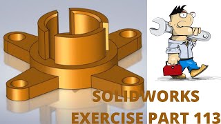 SOLIDWORKS TUTORIAL - EXERCISE # 113 TUBE SUPPORT HODER