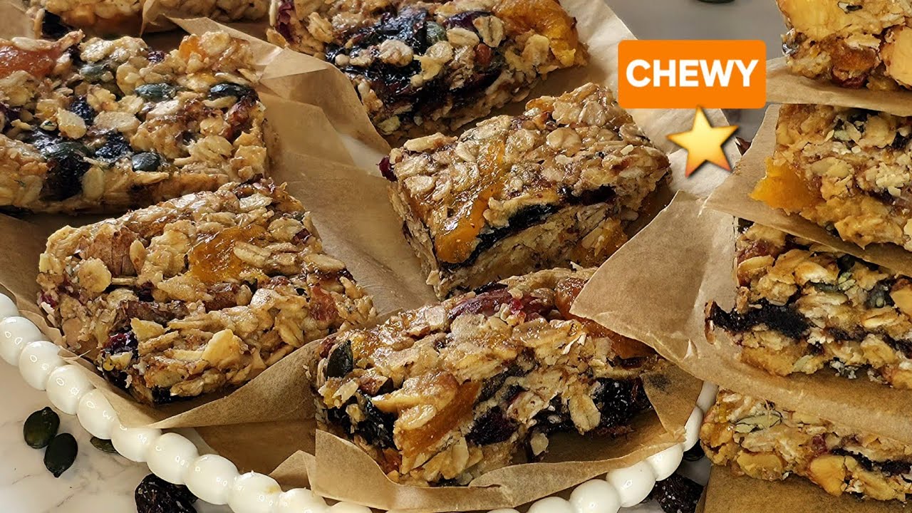 No Junk Granola Bars | Fruit, Nuts & Seeds Energy Bars