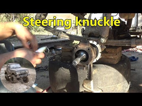Suzuki Samurai front axle project: 3rd member, axles and steering knuckle install.