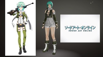 Code Vein making Sinon (Sword Art Online)