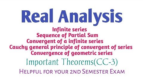 Real Analysis: Important Topics & Theorems Notes| Unit-2 | CC-3