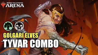 🌲💀  GOLGARI ELVES TYVAR COMBO IS CRAZY! ! Explorer Bo1 ! Phyrexia: All Will Be One [MTG ARENA]