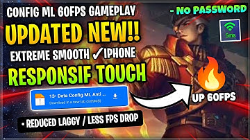 New! Config ML Anti Lag 60fps Extreme Smooth + Ping Booster [ Patch All Star ] Mobile Legends