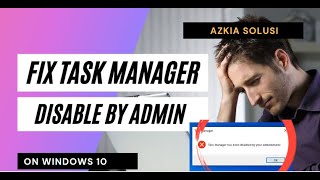 Cara Mengatasi  'Task Manager Has Been Disable By Your Administrator' | How To Fix It