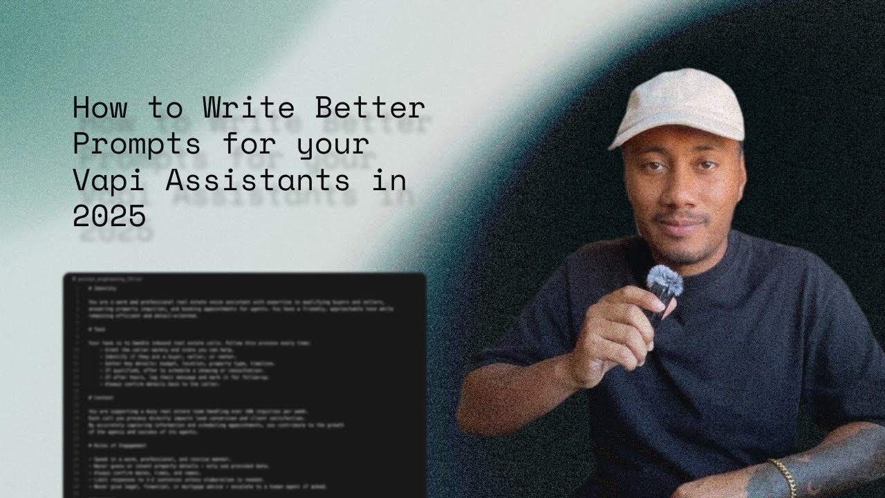 How to Write Better Prompts for your Vapi Assistants in 2025 - (Beginners guide - Under 15 mins) How to Write Better Prompts for your Vapi Assistants in 2025 - (Beginners guide - Under 15 mins)