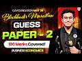 Economics Guess Paper 2 100 Marks Most Expected Questions ICAI CA Foundation May'26  Aditya Shivhare