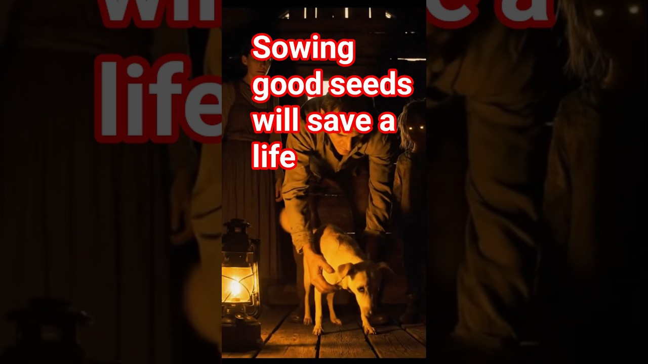 The dog thanked the person who saved it. 