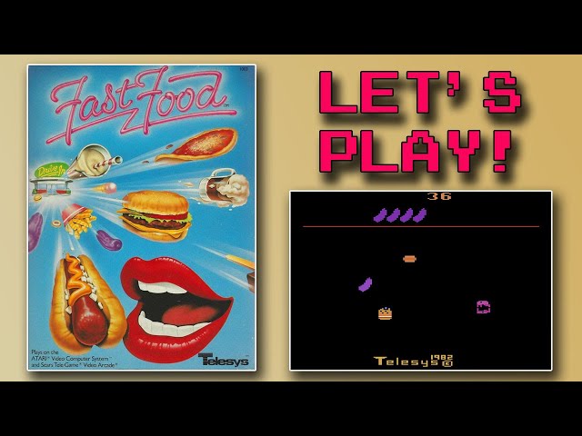 Fast Food (Telesys, 1982) - Jogando Atari 2600 