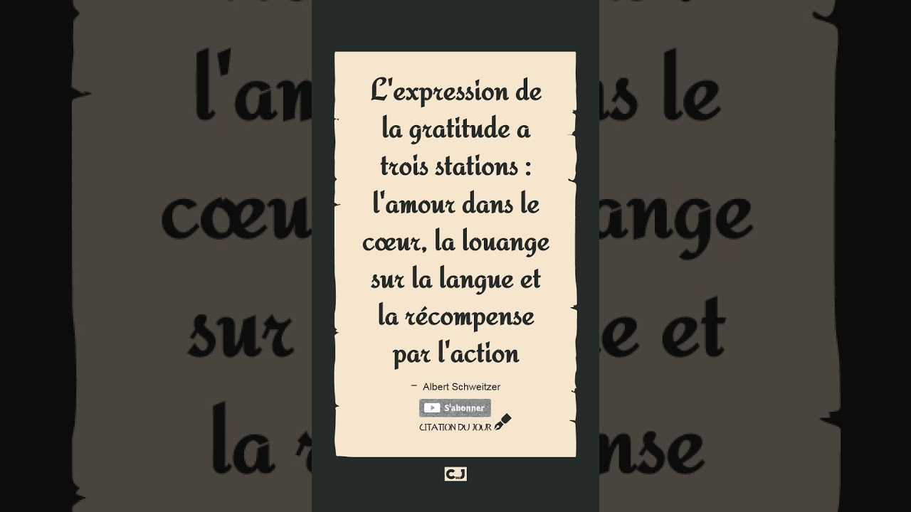 Proverbes Shorts L Expression De La Gratitude A Trois Stations Phrases Conseils Youtube