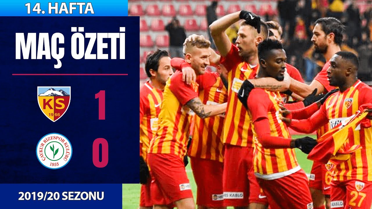 2019-2020 Süper Lig KAYSERİSPOR - ÇAYKUR RİZESPOR 1-0 Maç Özeti