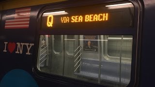BMT 4th Ave Line: Manhattan and Coney Island bound R160 (Q) Trains @ Atlantic Ave-Barclays Center