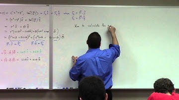 Multivariate Calculus: Lecture 26: curvelinear calculus, gradient in polar coordinates