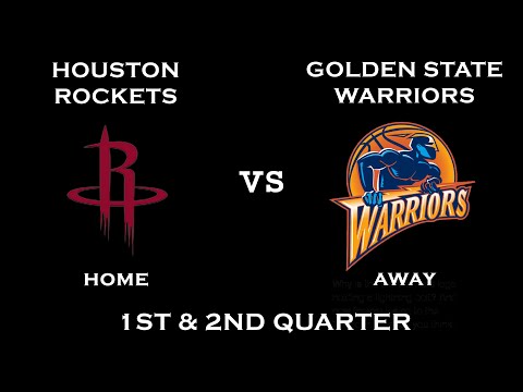 NBA 2K10 Gameplay Houston Rockets Vs Golden State Warriors 1st 2nd Quarter