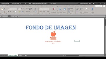 COMO INSERTAR FONDO DE IMAGEN EN EXCEL 2021🤑😎