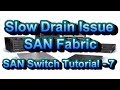 What Is Slow Drain Issue SAN Switch Tutorial - Part 7