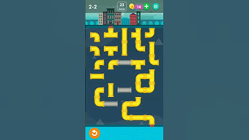🤓smart puzzles pipes🤹 normal🙂 level 2-2#pipes #pipespuzzlesgames#smartpuzzles#pipe #pipesnormallevel