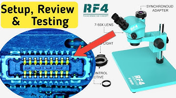 RF4 rf7050 Microscope Unboxing And Setup | Rf4 Microscope Full Review And Zoom Test