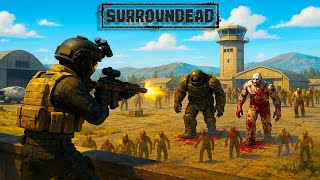 Exploring the Airfield in SurrounDead! Level 2 Keycard Run, Boss Zombie Fights & Base Tour
