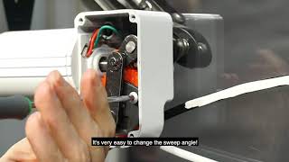 Changing the sweep angle on ROCA wiper motors