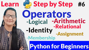OPERATORS IN PYTHON IN HINDI | ZEENAT HASAN ACADEMY