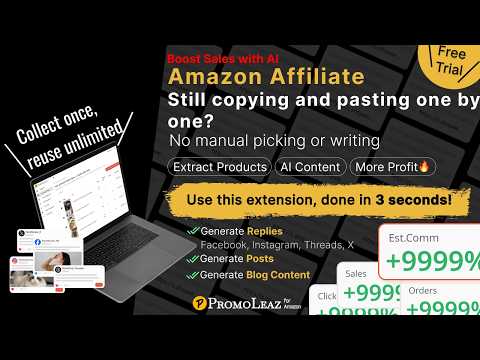 PromoLeaz for Amazon - Amazon Affiliates AI Tools for Amazon Associates video preview 2
