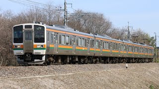 JR211系A33編成 452M 普通 高崎行き JR両毛線 伊勢崎～駒形 区間