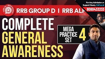 RRB ALP, Group D & RPF | Railways Complete General Awareness Practice Set 4 by Abhijeet Sir