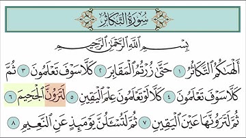 102 SURAH AT-TAKATHUR | سورة التكاثر