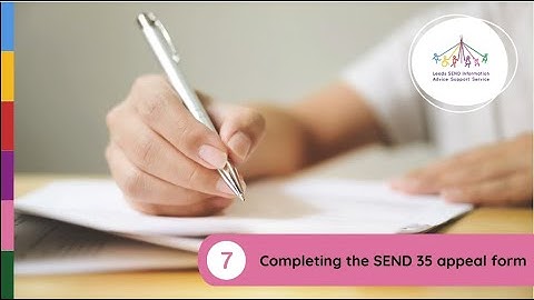 SEND Tribunal 7: SEND 35 Form