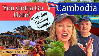 CAMBODIA!!! 🇰🇭 Floating Village! Siem Reap!🛶🛖😲