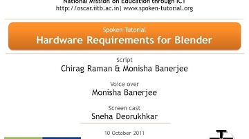 1  Blender Hardware Requirements