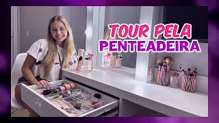 TOUR PELA MINHA PENTEADEIRA | MUITA MAQUIAGEM! - Luiza Vinco