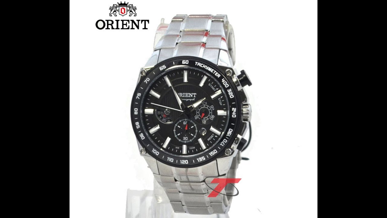 Relógio masculino Cronógrafo Orient MBSSC078 P1SX - YouTube