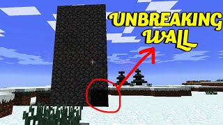MINECRAFT BUT HOW TO MAKE UNBREAKABLE WALL LIKE HIMLANDS - MINECRAFT TIK TOK HACK