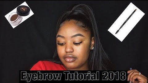 EYEBROW TUTORIAL 2018 (ANASTASIA DIPBROW POMADE IN DARK BROWN)