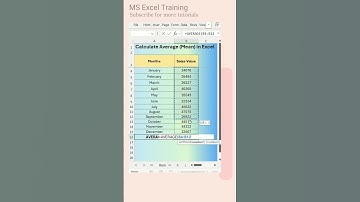 Calculate Average of Numbers in Excel