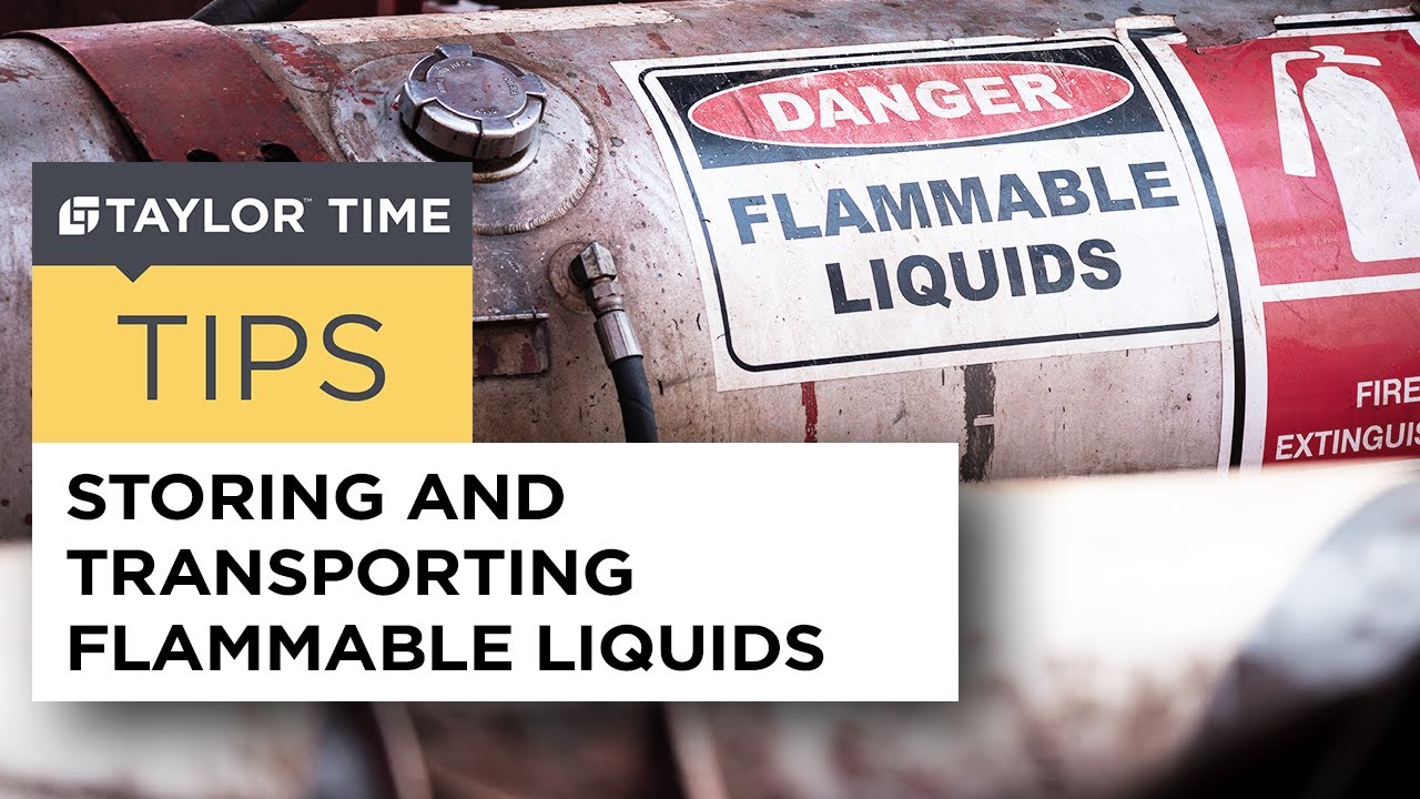 Storing And Transporting Flammable Liquids YouTube Storing And Transporting Flammable Liquids YouTube