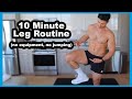 10 Minute Leg Workout (no jumping required)! | Sam Cushing