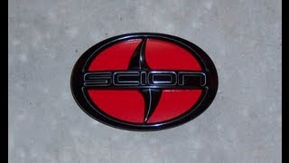 2011 + Scion tC front emblem removal