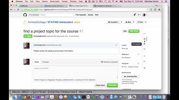 Using Github with the Amherst College RStudio server