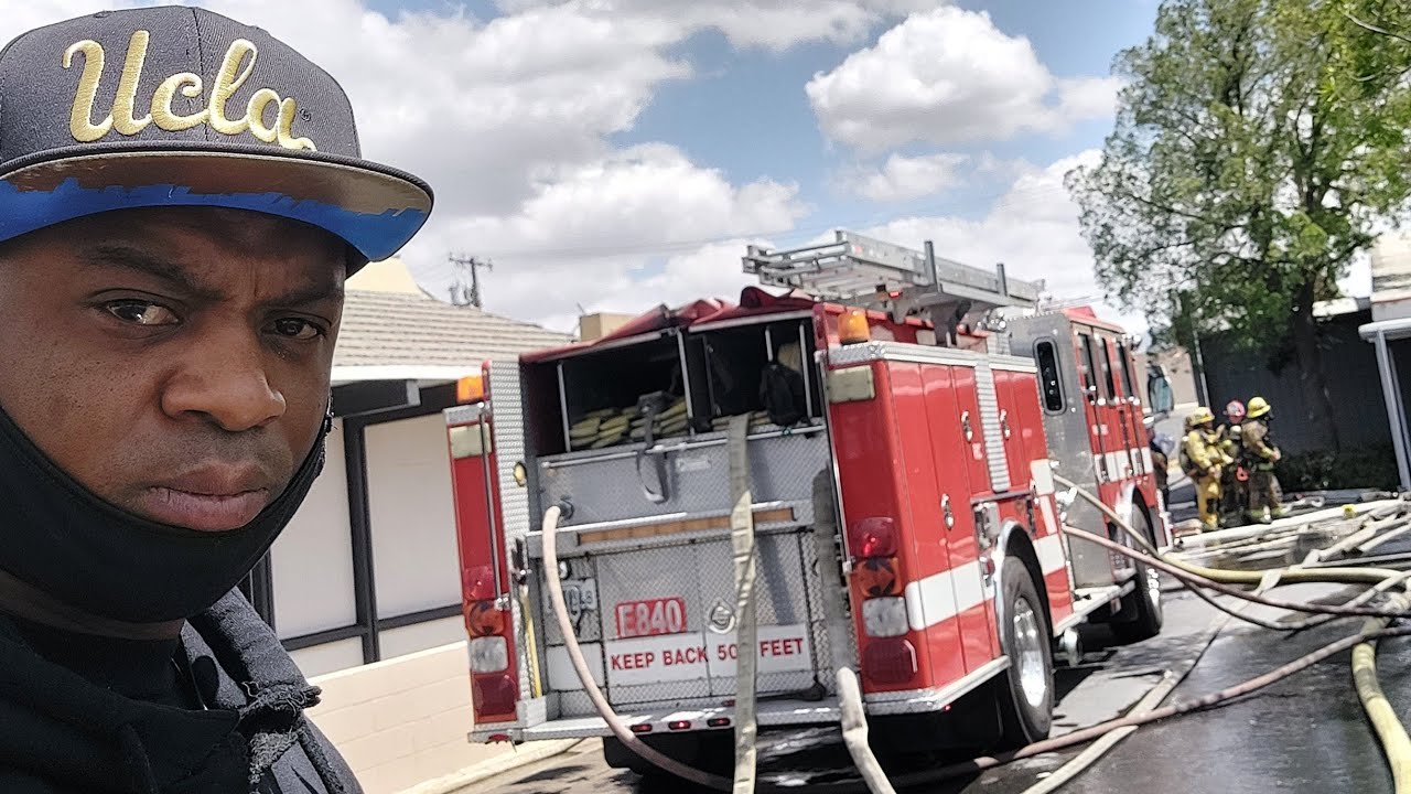 Fire Riverside CA dry cleaners almost takes down entire shopping complex HOTFACTS FIRE MrFlex