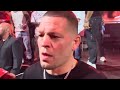 Nate Diaz SECONDS AFTER first Jorge Masvidal CONFRONTATION since LOSS in BMF Fight
