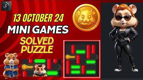 Solved 13 Oct 2024 mini games | Hamster Kombat Mini Game | mini game hamster | hamster mini game