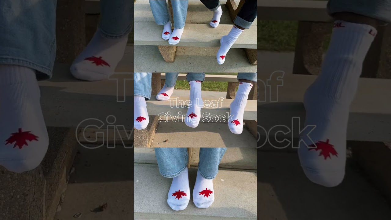 The socks that give back are officially restocked, and this time, there’s a new leaf in town 🇨🇦