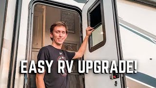 How To Install an RV Door Thin Shade Window