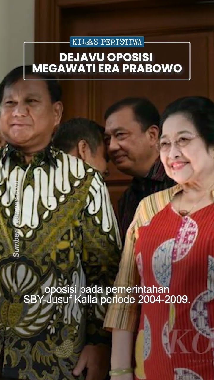 Kilas Peristiwa: Dejavu Oposisi Ketum PDIP Megawati Soekarnoputri di Era Pemerintahan Prabowo