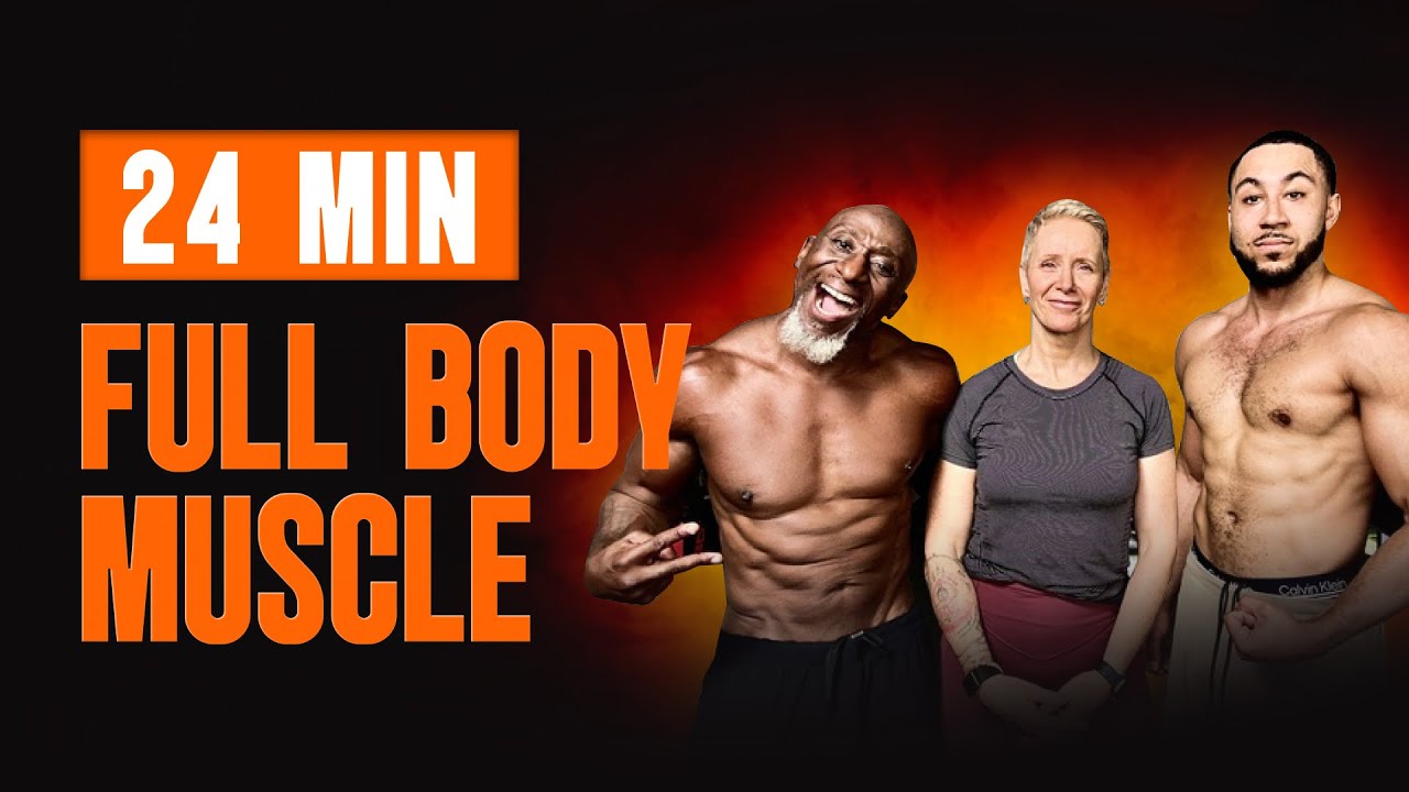 24 Min Full Body Dumbbell Muscle Workout for Men Over 40 - YouTube
